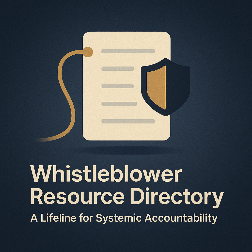 Whistleblower Resource Directory: A Lifeline for Systemic Accountability