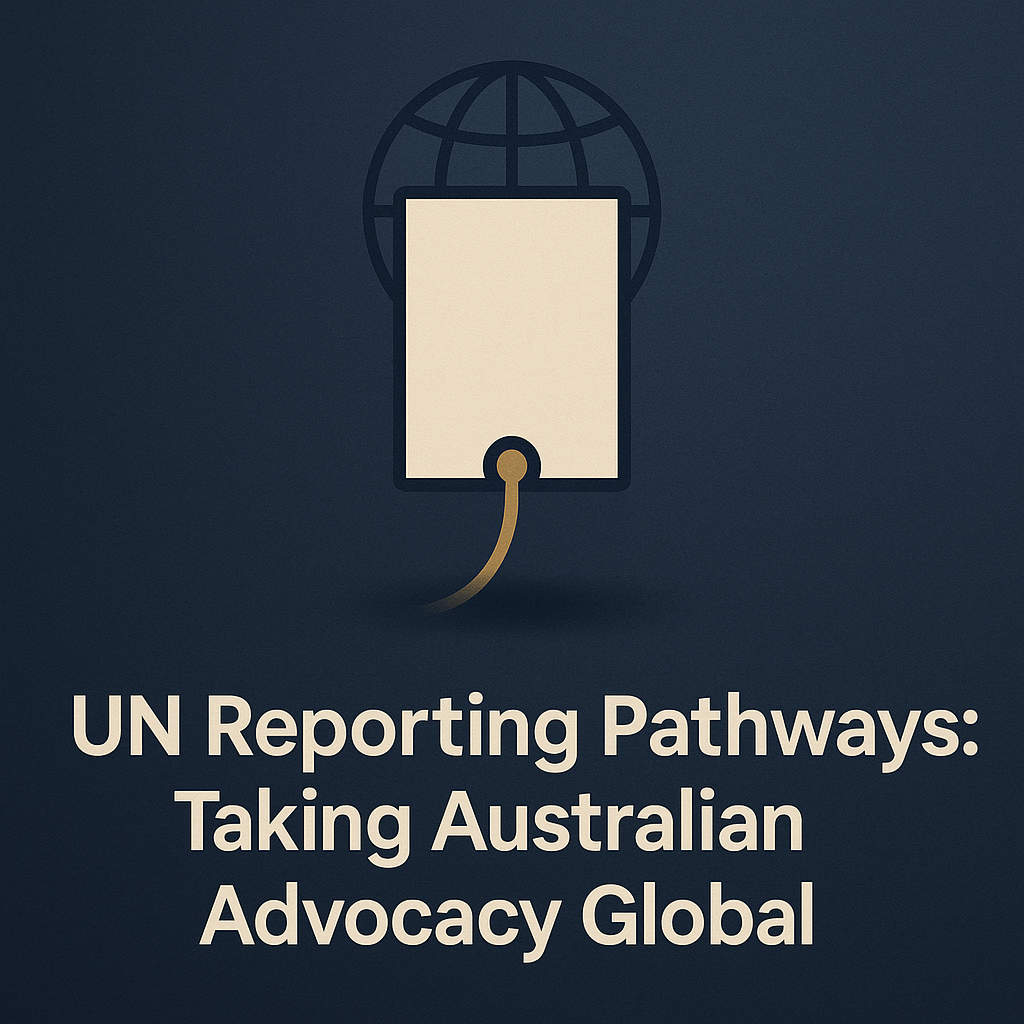 UN Reporting Pathways: Taking Australian Advocacy Global